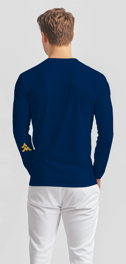 Freshman Yr. Alumni Towers Long Sleeve T-Shirt – Blue (Men’s Fall/Winter Collection) - Sassy Foot Fashion