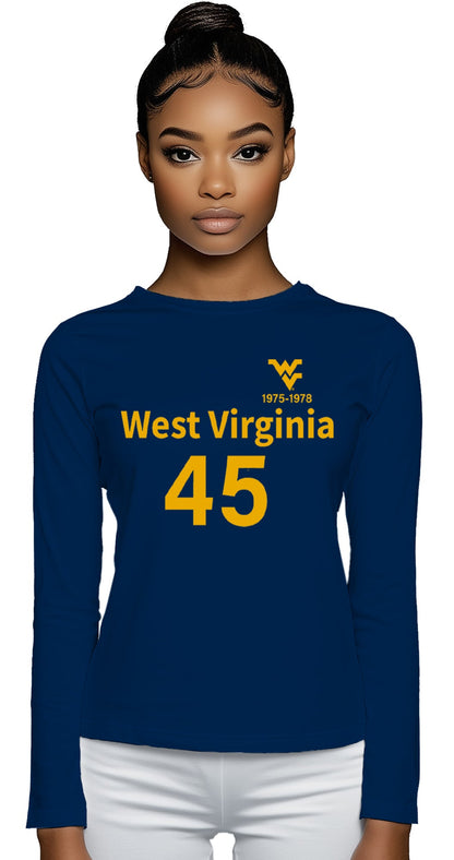 "Mo" Robinson Long Sleeve T-Shirt – Blue (Women’s Fall/Winter Collection) - Sassy Foot Fashion
