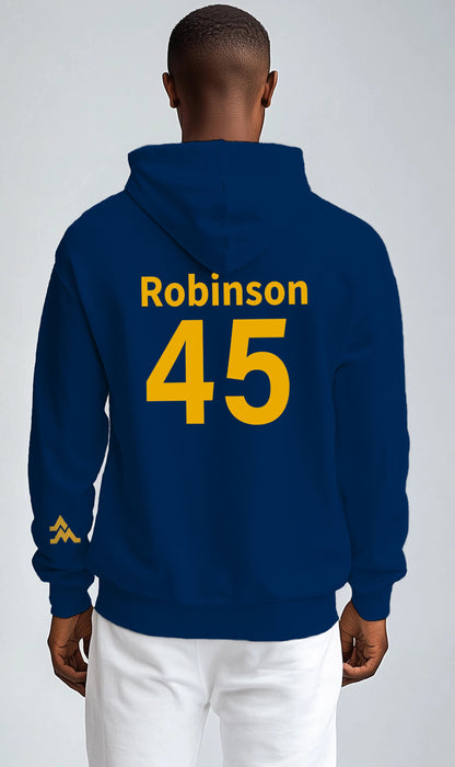 "Mo" Robinson Hoodie – Blue (Men’s Fall/Winter Collection) - Sassy Foot Fashion