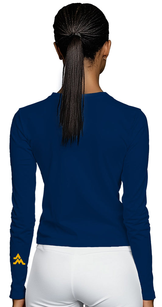 Freshman Yr. Alumni Towers Long Sleeve T-Shirt – Blue (Women’s Fall/Winter Collection) - Sassy Foot Fashion
