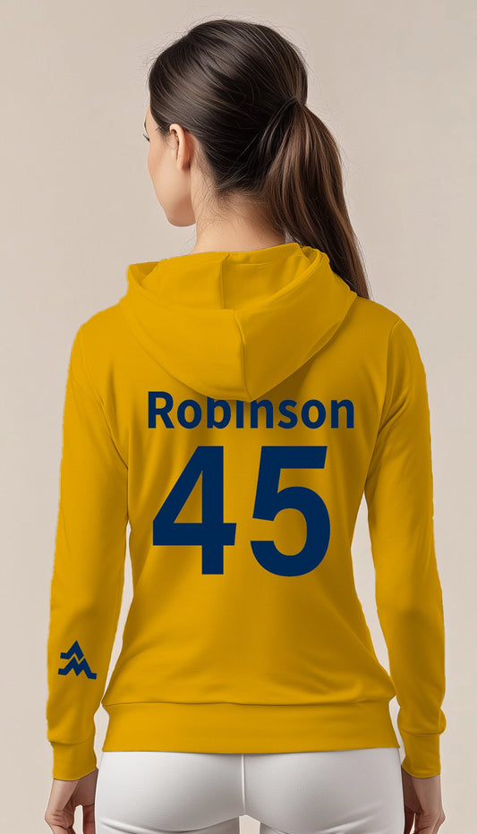 "Mo" Robinson Hoodie – Gold (Women’s Fall/Winter Collection) - Sassy Foot Fashion