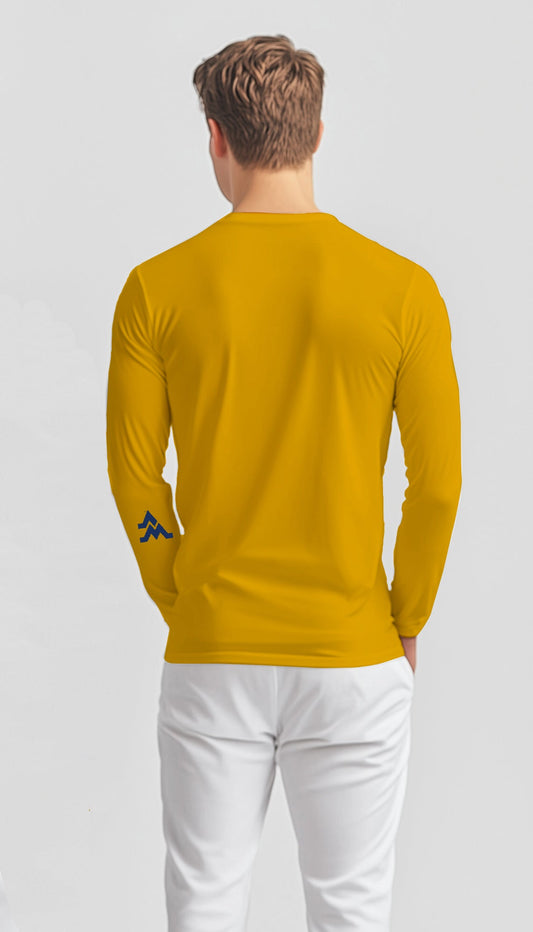Let’s Go Mountaineers! Long Sleeve T-Shirt – Gold (Men’s Fall/Winter Collection) - Sassy Foot Fashion