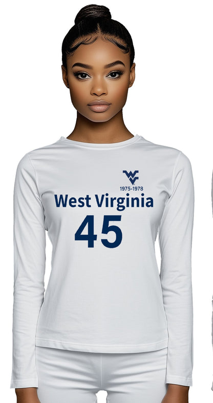 "Mo" Robinson Long Sleeve T-Shirt – White (Women’s Fall/Winter Collection) - Sassy Foot Fashion
