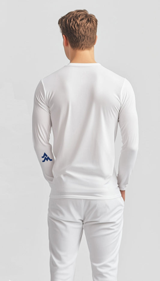 Let’s Go Mountaineers! Long Sleeve T-Shirt – White (Men’s Fall/Winter Collection) - Sassy Foot Fashion