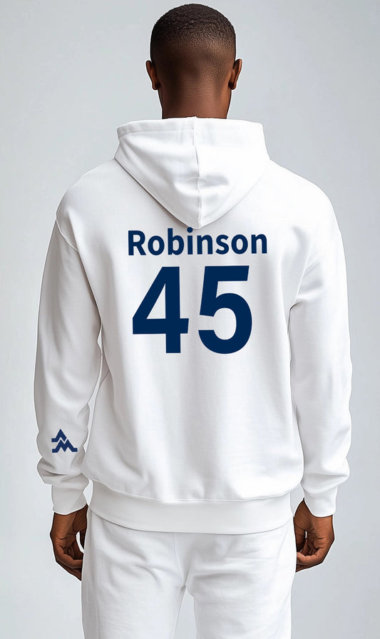 "Mo" Robinson Hoodie – White (Men’s Fall/Winter Collection) - Sassy Foot Fashion
