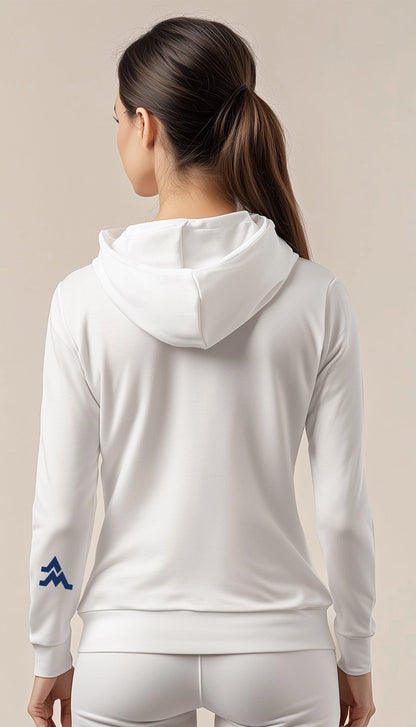 Let’s Go Mountaineers! Hoodie – White (Women’s Fall/Winter Collection) - Sassy Foot Fashion