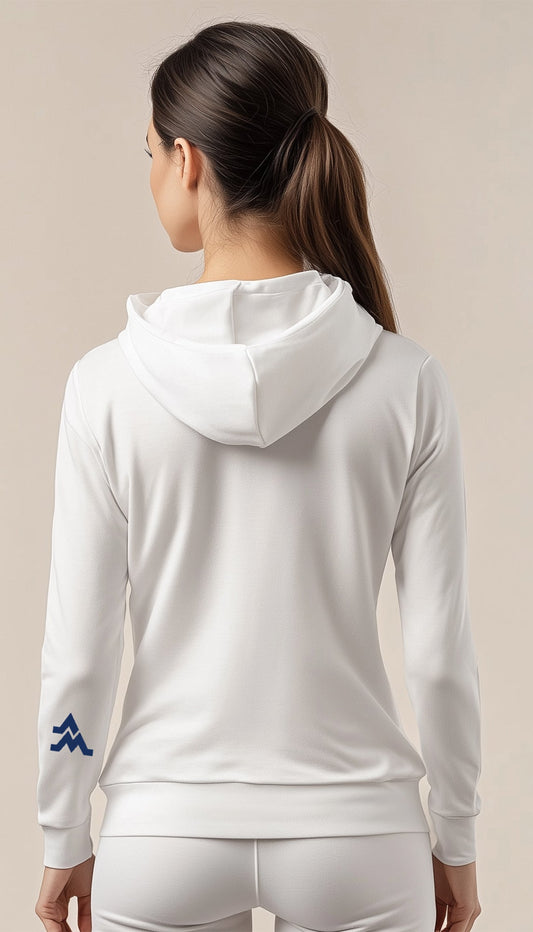 Let’s Go Mountaineers! Hoodie – White (Women’s Fall/Winter Collection) - Sassy Foot Fashion