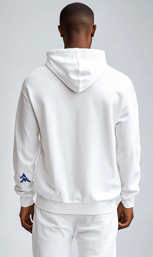 Let’s Go Mountaineers! Hoodie – White (Men’s Fall/Winter Collection) - Sassy Foot Fashion