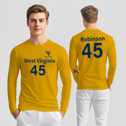 "Mo" Robinson Long Sleeve T-Shirt – Gold (Men’s Fall/Winter Collection) - Sassy Foot Fashion