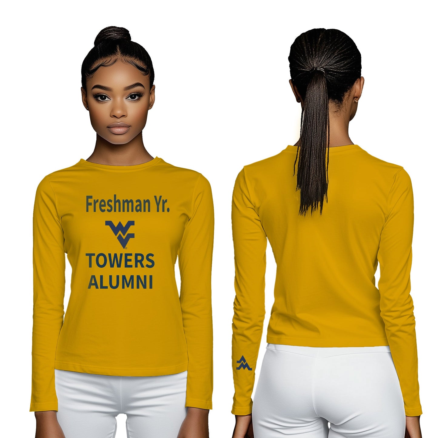 Women's (Fall/Winter) "Freshman Yr. Towers Alumni" (Long Sleeve T Shirt) (Gold)