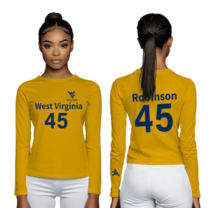 "Mo" Robinson Long Sleeve T-Shirt – Gold (Women’s Fall/Winter Collection) - Sassy Foot Fashion