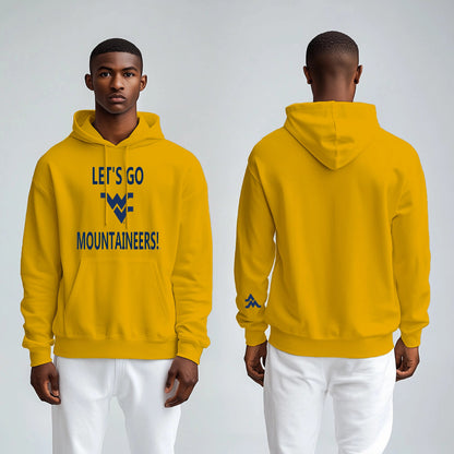 Let’s Go Mountaineers! Hoodie – Gold (Men’s Fall/Winter Collection) - Sassy Foot Fashion