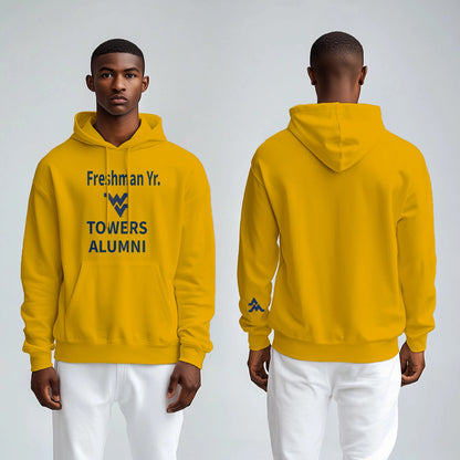 Freshman Yr. Towers Alumni Hoodie – Gold (Men’s Fall/Winter Collection) - Sassy Foot Fashion