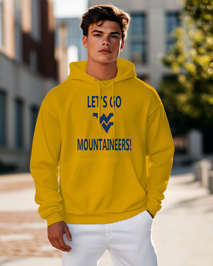 Let’s Go Mountaineers! Hoodie – Gold (Men’s Fall/Winter Collection) - Sassy Foot Fashion